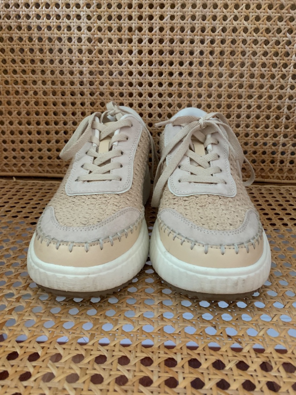 Dream Pairs Raffia Chunky Sole Platform Sneakers 8 - Picture 3 of 7